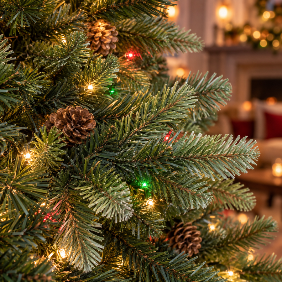Realistic Grand Fir branch tips